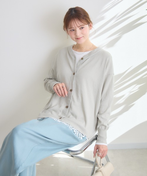 KATHARINE ROSS（キャサリンロス）の「【KATHARINE ROSS】BE2wayトップス（ニット/セーター・レディース・ネイビー/ライトグレー/ピンク/グリーン/ライトブルー・FREE）」の15枚目の写真