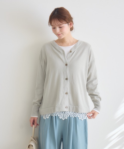 KATHARINE ROSS（キャサリンロス）の「【KATHARINE ROSS】BE2wayトップス（ニット/セーター・レディース・ネイビー/ライトグレー/ピンク/グリーン/ライトブルー・FREE）」の16枚目の写真