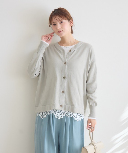 KATHARINE ROSS（キャサリンロス）の「【KATHARINE ROSS】BE2wayトップス（ニット/セーター・レディース・ネイビー/ライトグレー/ピンク/グリーン/ライトブルー・FREE）」の17枚目の写真