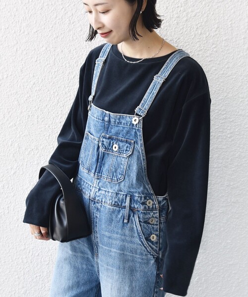 SHIPS（シップス）の「〈手洗い可能〉コットン ベロア ボートネック ロング スリーブ プルオーバー（Tシャツ/カットソー・レディース・ネイビー/ライトグレー/ピンク・ONE SIZE）」の20枚目の写真