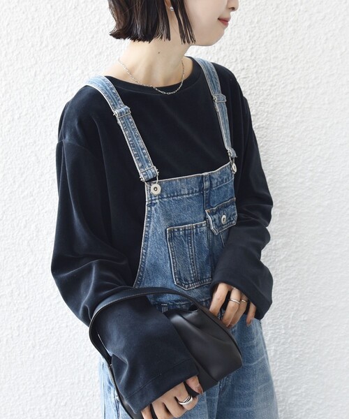 SHIPS（シップス）の「〈手洗い可能〉コットン ベロア ボートネック ロング スリーブ プルオーバー（Tシャツ/カットソー・レディース・ネイビー/ライトグレー/ピンク・ONE SIZE）」の19枚目の写真