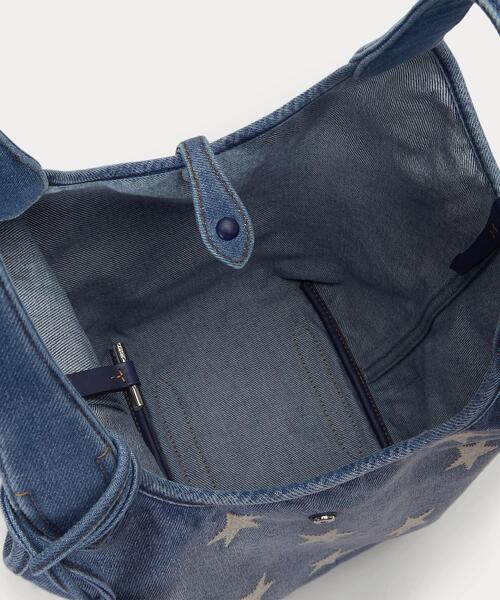 POLO RALPH LAUREN(ポロ ラルフ ローレン)の「Polo Play スター デニム トート(トートバッグ・レディース・ブルー・ONE)」の7枚目の写真