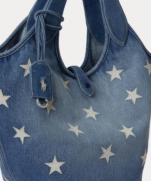 POLO RALPH LAUREN(ポロ ラルフ ローレン)の「Polo Play スター デニム トート(トートバッグ・レディース・ブルー・ONE)」の8枚目の写真