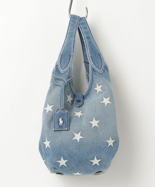 POLO RALPH LAUREN(ポロ ラルフ ローレン)の「Polo Play スター デニム トート(トートバッグ・レディース・ブルー・ONE)」の2枚目の写真