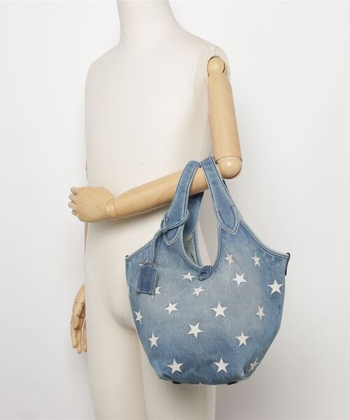 POLO RALPH LAUREN(ポロ ラルフ ローレン)の「Polo Play スター デニム トート(トートバッグ・レディース・ブルー・ONE)」の5枚目の写真
