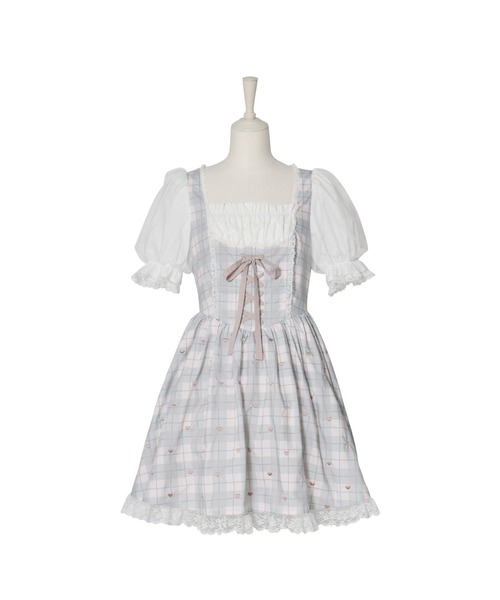 Sweet heart love check onepiece（ワンピース）｜mellfy memory