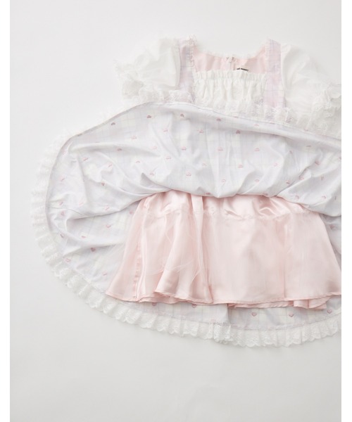mellfy memory(メルフィーメモリー)の「Sweet heart love check onepiece(ワンピース・レディース・ベージュ/ピンク・S/M)」の11枚目の写真