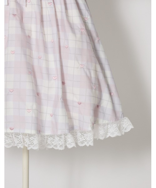 mellfy memory(メルフィーメモリー)の「Sweet heart love check onepiece(ワンピース・レディース・ベージュ/ピンク・S/M)」の16枚目の写真