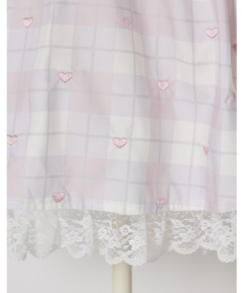 mellfy memory(メルフィーメモリー)の「Sweet heart love check onepiece(ワンピース・レディース・ベージュ/ピンク・S/M)」の8枚目の写真