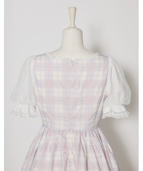 mellfy memory(メルフィーメモリー)の「Sweet heart love check onepiece(ワンピース・レディース・ベージュ/ピンク・S/M)」の17枚目の写真