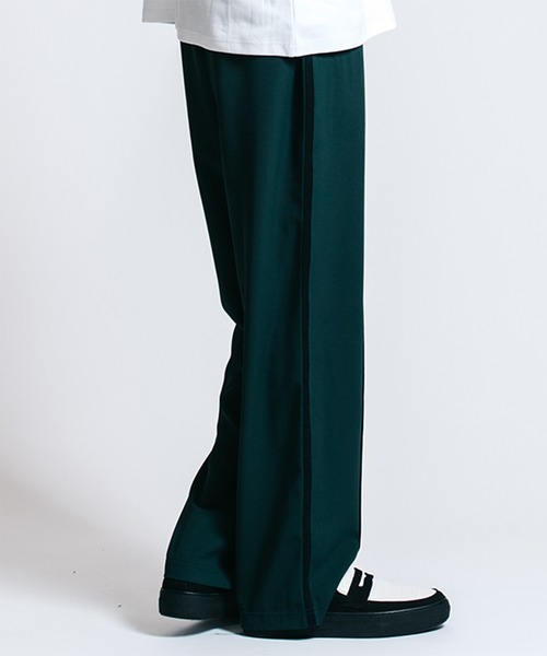 CRIMIE（クライミー）の「TAILORED SUMMER NIGHT TRACK TROUSERS _ ALL SEASON EASY CARE（スラックス・メンズ・グリーン/ブラック・M/L/XXL/XL/S）」の8枚目の写真