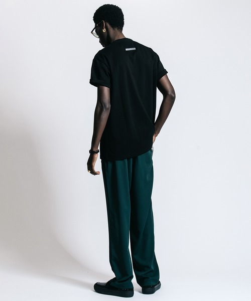 CRIMIE（クライミー）の「TAILORED SUMMER NIGHT TRACK TROUSERS _ ALL SEASON EASY CARE（スラックス・メンズ・グリーン/ブラック・M/L/XXL/XL/S）」の15枚目の写真