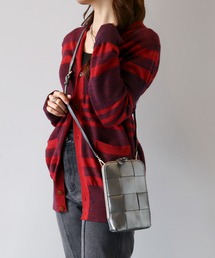 mieno | [mieno]イタリアンシープスキンメッシュ スマホポーチ(ショルダーバッグ)