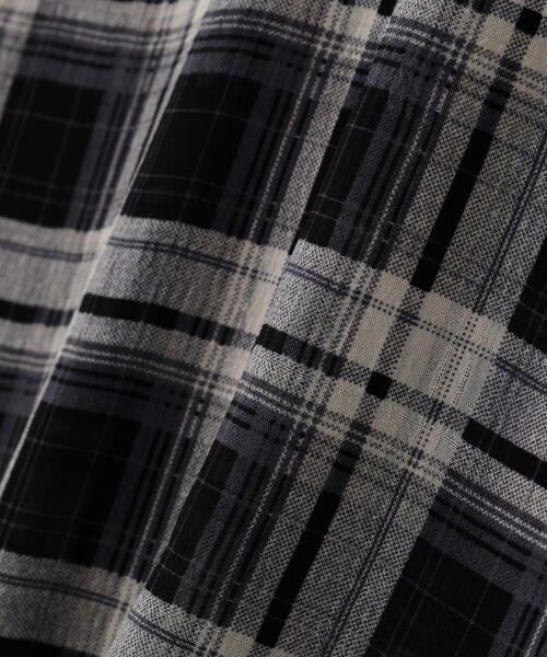 WHITELAND(ホワイトランド)の「WHITELAND/ホワイトランド/CHIFFON CHECK SHIRTS(シャツ/ブラウス・メンズ・ブラック・F)」の9枚目の写真