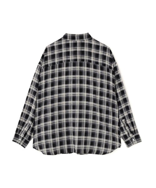 WHITELAND(ホワイトランド)の「WHITELAND/ホワイトランド/CHIFFON CHECK SHIRTS(シャツ/ブラウス・メンズ・ブラック・F)」の2枚目の写真