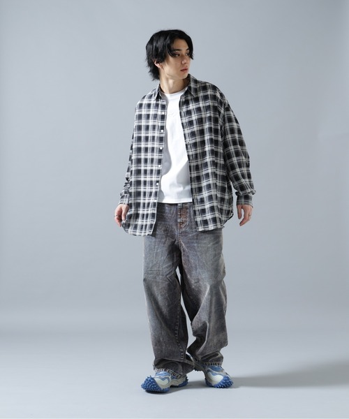 WHITELAND(ホワイトランド)の「WHITELAND/ホワイトランド/CHIFFON CHECK SHIRTS(シャツ/ブラウス・メンズ・ブラック・F)」の16枚目の写真