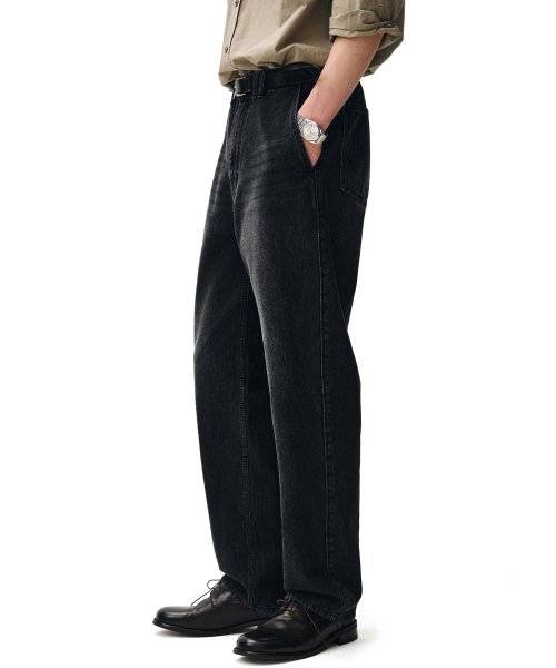 DECET（デケト）の「Officer Straight Jeans DCPT068Black（デニムパンツ・メンズ・その他・30/32/34/26/28）」の5枚目の写真