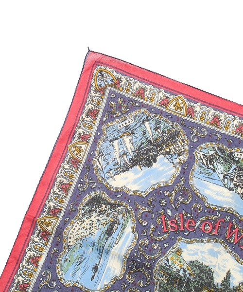 BINDU(ビンドゥー)の「(BINDU)Cotton Voile Wight Map Bandana(バンダナ/スカーフ・レディース・ライトパープル・ONE SIZE)」の11枚目の写真