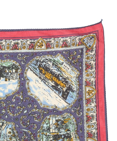 BINDU(ビンドゥー)の「(BINDU)Cotton Voile Wight Map Bandana(バンダナ/スカーフ・レディース・ライトパープル・ONE SIZE)」の13枚目の写真