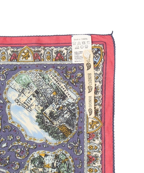 BINDU(ビンドゥー)の「(BINDU)Cotton Voile Wight Map Bandana(バンダナ/スカーフ・レディース・ライトパープル・ONE SIZE)」の14枚目の写真
