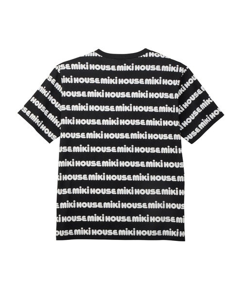 MIKI HOUSE(ミキハウス)の「【WEB限定】総柄ロゴ半袖Tシャツ(大人用)(Tシャツ/カットソー・レディース・マルチ/ブラック・L(175-185cm)/M(165-175cm)/S(155-165cm))」の9枚目の写真