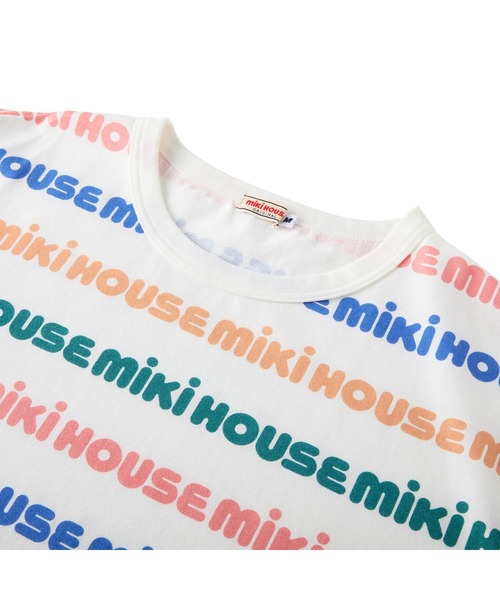 MIKI HOUSE(ミキハウス)の「【WEB限定】総柄ロゴ半袖Tシャツ(大人用)(Tシャツ/カットソー・レディース・マルチ/ブラック・L(175-185cm)/M(165-175cm)/S(155-165cm))」の15枚目の写真