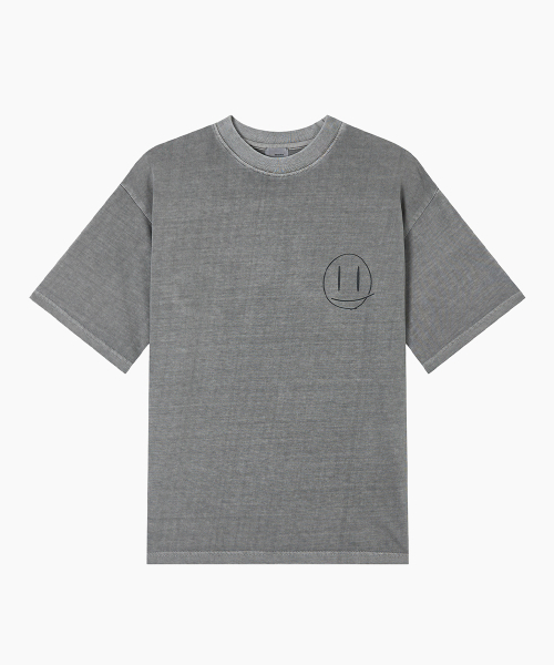 LEVHEARTED(レブハティッド)の「ジオコソスマイルショートシャツ - グレー(Tシャツ/カットソー・レディース・ライトグレー・MEDIUM)」の5枚目の写真