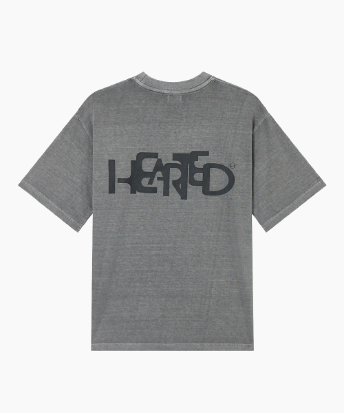 LEVHEARTED(レブハティッド)の「ジオコソスマイルショートシャツ - グレー(Tシャツ/カットソー・レディース・ライトグレー・MEDIUM)」の6枚目の写真