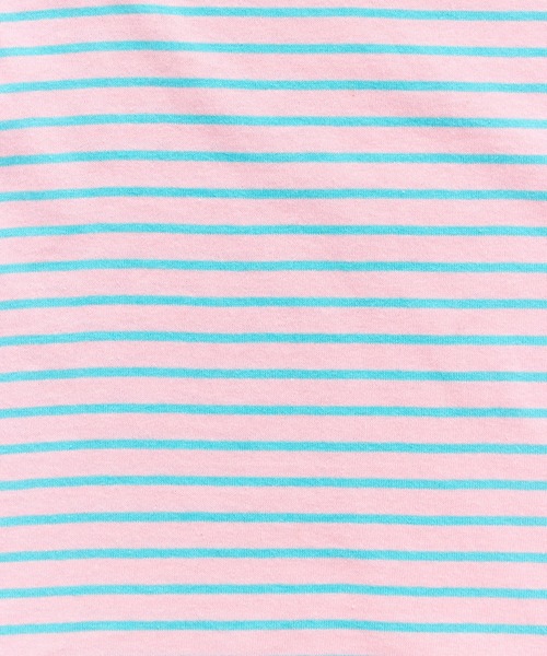 pairmanon(ペアマノン)の「【綿100%】ユニセックス バックタグ付き 配色ボーダー半袖Tシャツ(Tシャツ/カットソー・キッズ・ピンク/ブルー/グリーン/ライトブルー・140/150/90/100/110/120/130)」の21枚目の写真