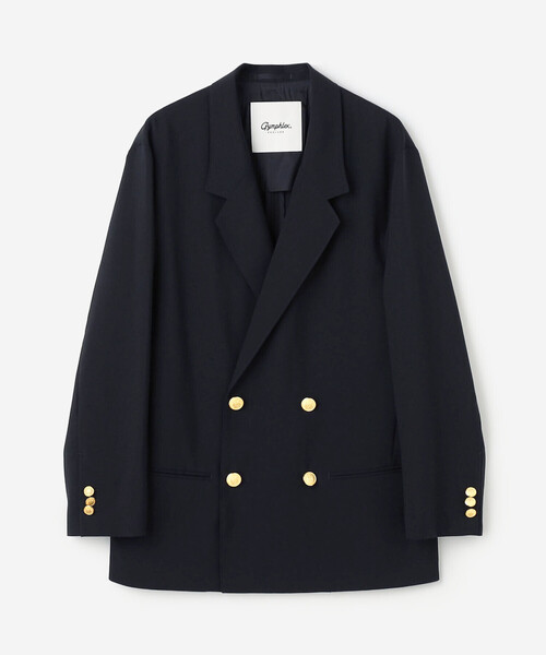 GYMPHLEX(ジムフレックス)の「Gymphlex | ダブルブレストジャケット WOMEN(テーラードジャケット・レディース・ダークネイビー・12/14)」の2枚目の写真