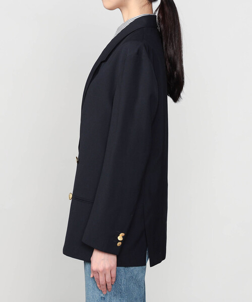 GYMPHLEX(ジムフレックス)の「Gymphlex | ダブルブレストジャケット WOMEN(テーラードジャケット・レディース・ダークネイビー・12/14)」の9枚目の写真