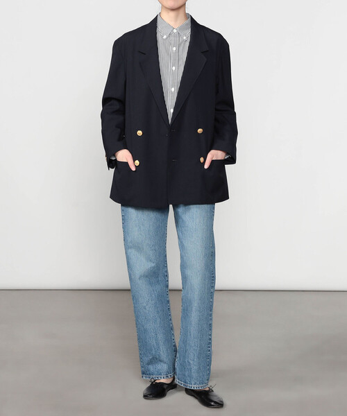 GYMPHLEX(ジムフレックス)の「Gymphlex | ダブルブレストジャケット WOMEN(テーラードジャケット・レディース・ダークネイビー・12/14)」の13枚目の写真