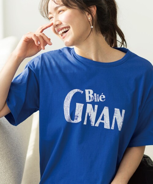 SHOO・LA・RUE（シューラルー）の「カジュアルプリントTシャツ（Tシャツ/カットソー・レディース・チャコール/ワイン系1/ホワイト/ブルー系その他2/ブラウン系その他・03/02）」の5枚目の写真