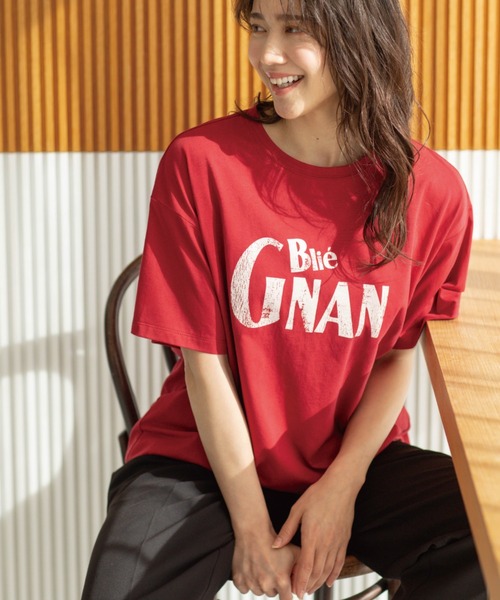 SHOO・LA・RUE（シューラルー）の「カジュアルプリントTシャツ（Tシャツ/カットソー・レディース・チャコール/ワイン系1/ホワイト/ブルー系その他2/ブラウン系その他・03/02）」の13枚目の写真