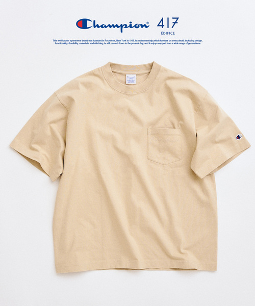 CHAMPION / チャンピオン 417別注 Bleach Wash Pocket Tシャツ（T