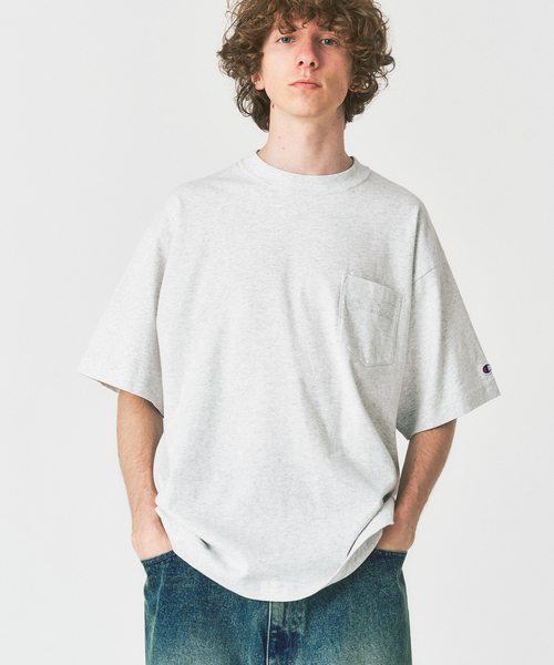 CHAMPION / チャンピオン 417別注 Bleach Wash Pocket Tシャツ（T