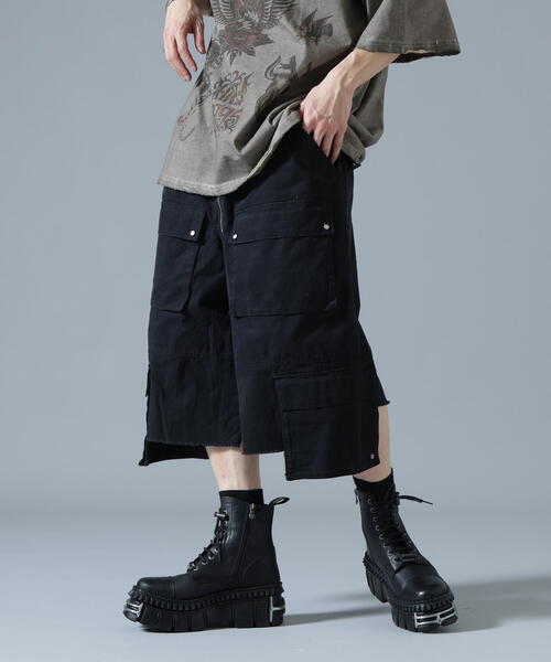 DANKE SCHON(ダンケシェーン)の「DankeSchon/ダンケシェーン/RIPSTOP W-CARGO SHORTS(カーゴパンツ・レディース・その他2/ブラック・L/M)」の1枚目の写真