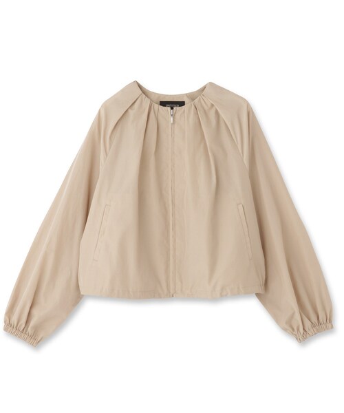 UNTITLED（アンタイトル）の「シャイニータイプライターブルゾン（ブルゾン・レディース・サンドベージュ/スミクロ・03/02/01/00/04/44/48/50）」の3枚目の写真