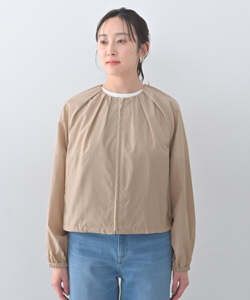 UNTITLED（アンタイトル）の「シャイニータイプライターブルゾン（ブルゾン・レディース・サンドベージュ/スミクロ・03/02/01/00/04/44/48/50）」の13枚目の写真