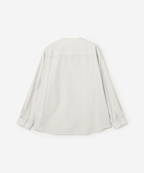 DANTON（ダントン）の「DANTON | コットンポプリン 長袖バンドカラーシャツ STRIPE MEN（シャツ/ブラウス・メンズ・グレー系その他/ブルー系その他・40/42）」の20枚目の写真