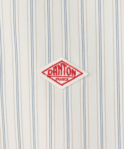 DANTON（ダントン）の「DANTON | コットンポプリン 長袖バンドカラーシャツ STRIPE MEN（シャツ/ブラウス・メンズ・グレー系その他/ブルー系その他・40/42）」の15枚目の写真