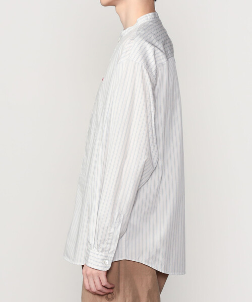 DANTON（ダントン）の「DANTON | コットンポプリン 長袖バンドカラーシャツ STRIPE MEN（シャツ/ブラウス・メンズ・グレー系その他/ブルー系その他・40/42）」の13枚目の写真