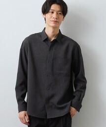 THE SHOP TK | 【LINO FINE】リネンライク 長袖シャツ UVカット イージーケア 吸水速乾 洗濯機OK(シャツ/ブラウス)