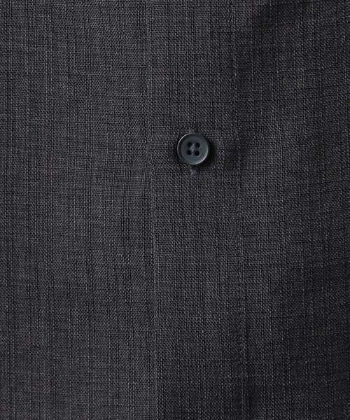 THE SHOP TK (ザ ショップ ティーケー )の「【LINO FINE】リネンライク 長袖シャツ UVカット イージーケア 吸水速乾 洗濯機OK(シャツ/ブラウス・メンズ・チャコールグレー/キャメル/ブルー系その他・02/03/04)」の7枚目の写真