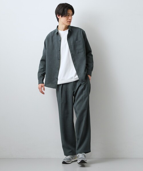 THE SHOP TK (ザ ショップ ティーケー )の「【LINO FINE】リネンライク 長袖シャツ UVカット イージーケア 吸水速乾 洗濯機OK(シャツ/ブラウス・メンズ・チャコールグレー/キャメル/ブルー系その他・02/03/04)」の14枚目の写真