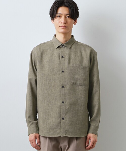 THE SHOP TK (ザ ショップ ティーケー )の「【LINO FINE】リネンライク 長袖シャツ UVカット イージーケア 吸水速乾 洗濯機OK(シャツ/ブラウス・メンズ・チャコールグレー/キャメル/ブルー系その他・02/03/04)」の16枚目の写真