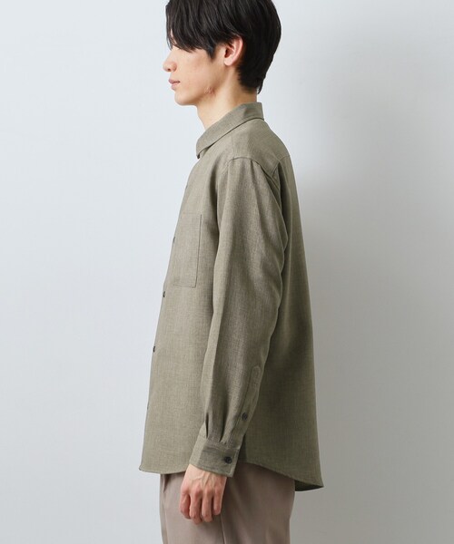THE SHOP TK (ザ ショップ ティーケー )の「【LINO FINE】リネンライク 長袖シャツ UVカット イージーケア 吸水速乾 洗濯機OK(シャツ/ブラウス・メンズ・チャコールグレー/キャメル/ブルー系その他・02/03/04)」の17枚目の写真