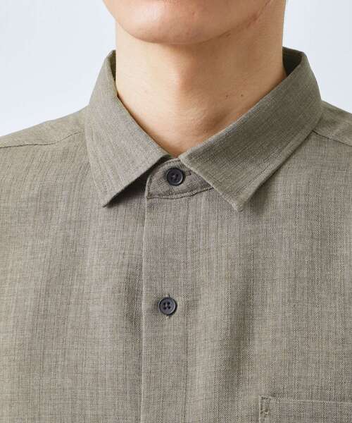THE SHOP TK (ザ ショップ ティーケー )の「【LINO FINE】リネンライク 長袖シャツ UVカット イージーケア 吸水速乾 洗濯機OK(シャツ/ブラウス・メンズ・チャコールグレー/キャメル/ブルー系その他・02/03/04)」の19枚目の写真