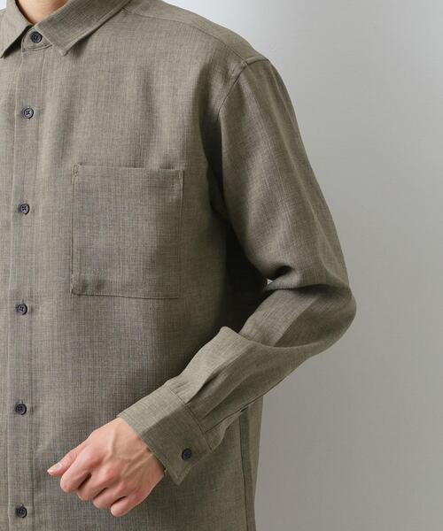 THE SHOP TK (ザ ショップ ティーケー )の「【LINO FINE】リネンライク 長袖シャツ UVカット イージーケア 吸水速乾 洗濯機OK(シャツ/ブラウス・メンズ・チャコールグレー/キャメル/ブルー系その他・02/03/04)」の20枚目の写真