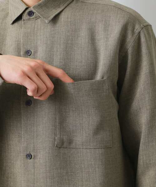 THE SHOP TK (ザ ショップ ティーケー )の「【LINO FINE】リネンライク 長袖シャツ UVカット イージーケア 吸水速乾 洗濯機OK(シャツ/ブラウス・メンズ・チャコールグレー/キャメル/ブルー系その他・02/03/04)」の21枚目の写真